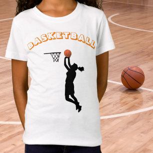 Girl's Basketball Shoot Hoops T-Shirt