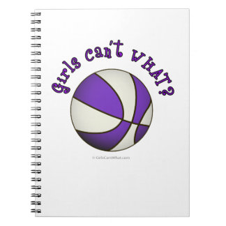 Girls Basketball - weiß/Lila Notizblock
