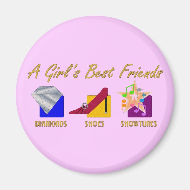 Girl's Best Friends Magnet (Vorne)