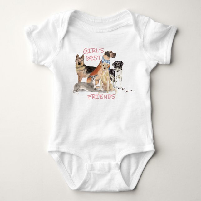 Girls beste Freunde Baby Strampler (Vorderseite)