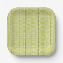 Girl's Birthday Green Wood Hütte Chic Tea Party Pappteller