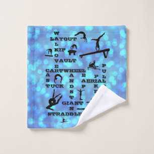 Girls Blue Gymnastique Mots-croisés Laver linge Se