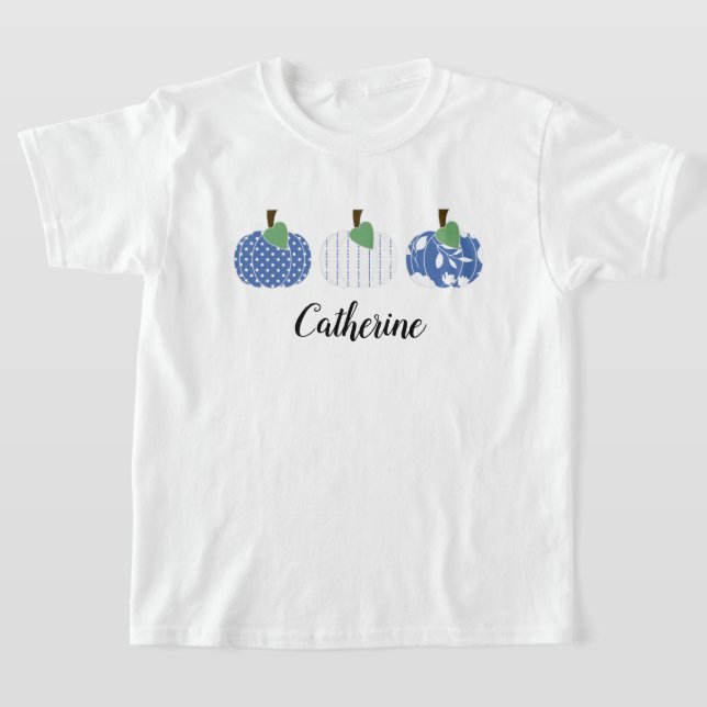 Girls Blue Pumpkin Trio T-Shirt (Ablage )