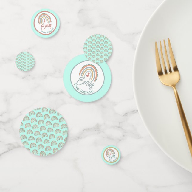 Girl's Boho Birthday Magic Mint grün Konfetti (Gruppe)