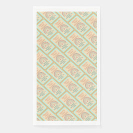 Girl's Boho Birthday Magic Pale Yellow Serviette