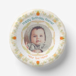 Girls Boys Herbstfall glücklich Geburtstag Custom  Pappteller