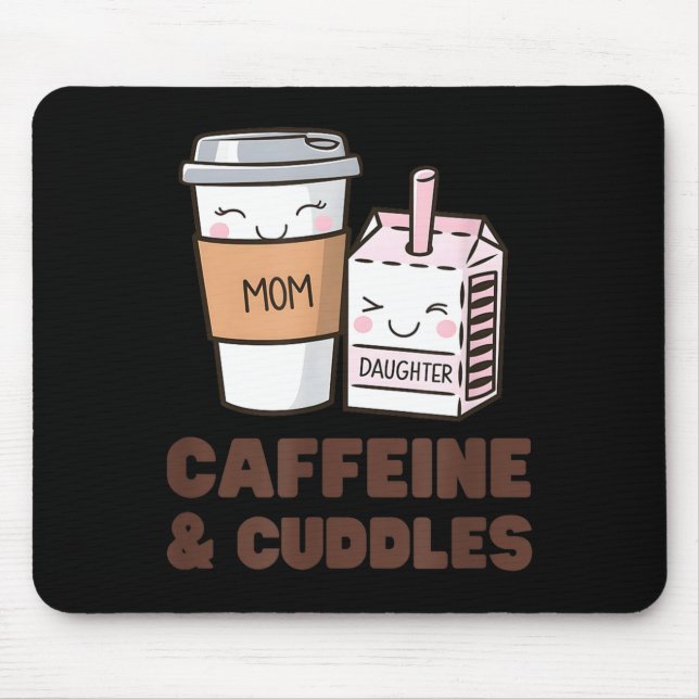 Girls Caffeine &amp; Cuddles Twinning Coffee Juice Mousepad (Vorne)