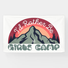 Girls Camp Poster | Ich wäre eher im Girls Camp Banner
