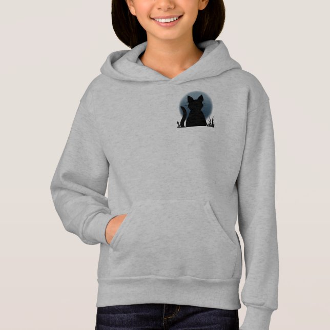 Girl's Cat Lover Shirts Fat Cat Kid's Sweatshirt (Vorderseite)