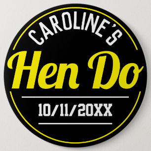 Girl's Celebration of a Hen Do Button