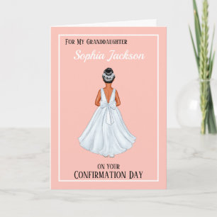 Girls Christlich Confirmation Card Enkeltochter Feiertagskarte