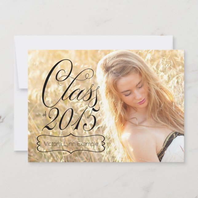 Girls Class of 2015 Graduation Ankündigungen (Vorderseite)
