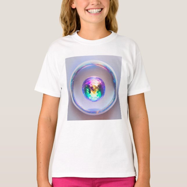 Girls Closing Template 3D Girls Kinder T - Shirt (Vorderseite)