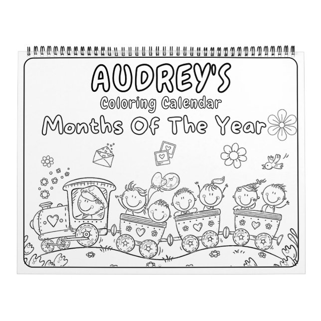 Girls Coloring Calendar Kalender (Titelbild)