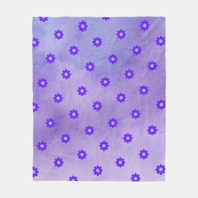 GIrls Couverture en polaire violette personnalisée (Devant)