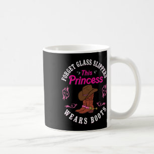 Girls Cowgirls Funny Princess Cowboy Boots Country Kaffeetasse