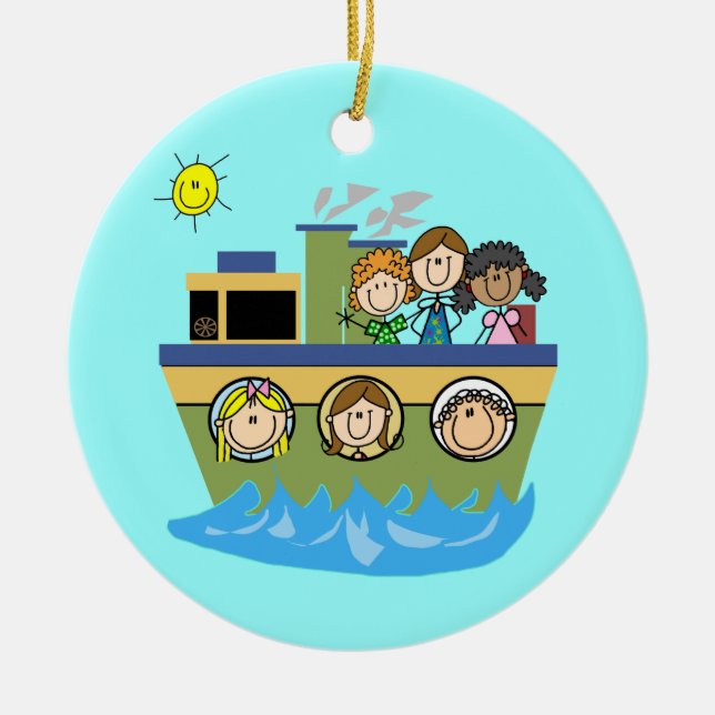 Girls Cruise Keramik Ornament (Vorne)