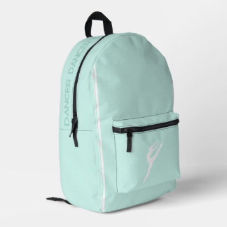 Girls Dance Bags - Aquamarines Tanzteam-Backpack Bedruckter Rucksack