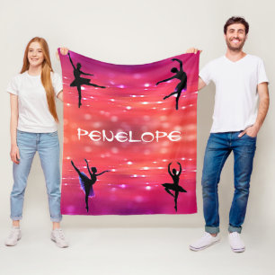 Girls Dance Custom Fleece Blanket