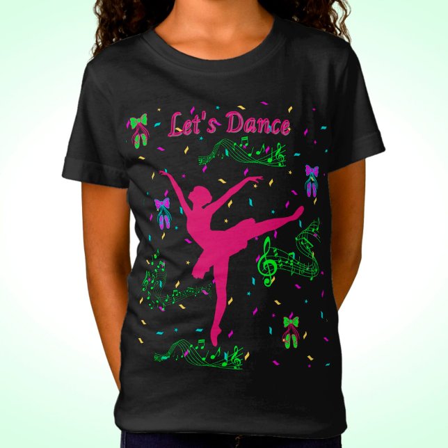 Girls Dance Musical Notes T-Shirt (Von Creator hochgeladen)