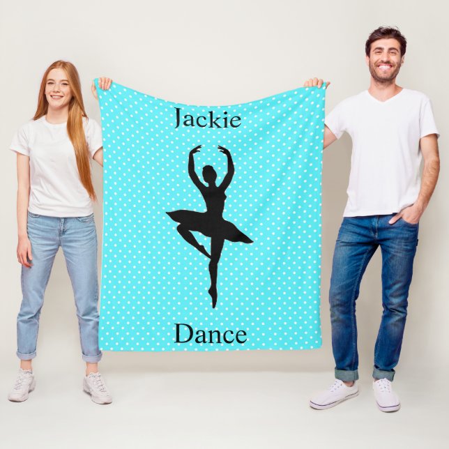 Girls Dance Polka Dot Fleecedecke (Beispiel)