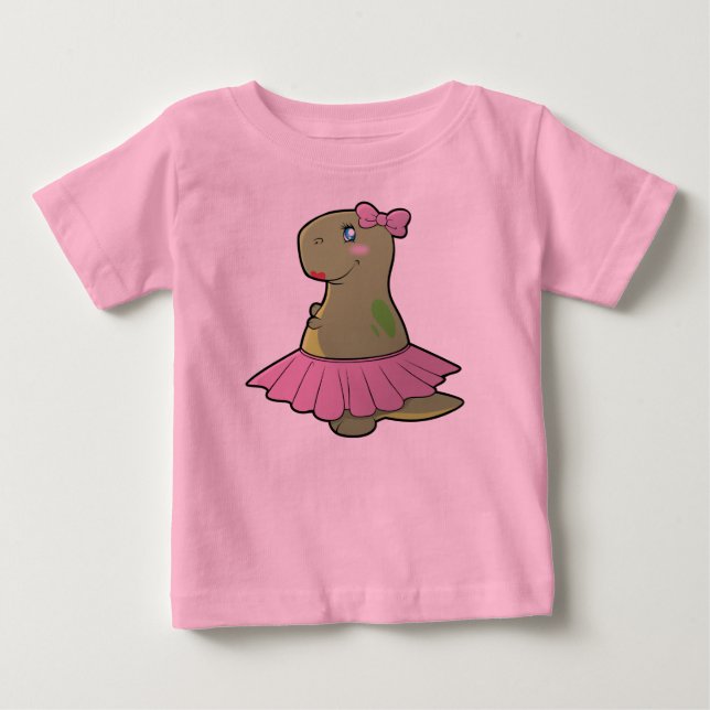 Girls Dinosaur T-Rex-Shirt Baby T-shirt (Vorderseite)