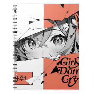 Girls Don't Cry Spiral Foto Notebook Notizblock