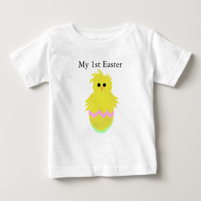 Girls Easter Chick Ei T - Shirt - CUSTOMIZE Text (Vorderseite)
