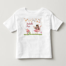 Girls Fairy Tale Castle Frog Mushroom Birthday Kleinkind T-shirt