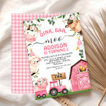 Girls Farm Pink Barn Traktor Geburtstag Einladung<br><div class="desc">Girls Farm Pink Barn Traktor Birthday Einladung Sweet Farm zum Geburtstag Einladung zum Thema Geburtstag Einladung auf einem Bauernhof mit verschiedenen Bauernhöfen Tiere,  Blätter,  Blume und rosa Scheune und Traktor. Diese oink baa moo Bauernhof Geburtstagseinladung ist eine süße Art,  Gäste zu einer Geburtstagsfeier eines Mädchens zum Thema Farm einzuladen.</div>
