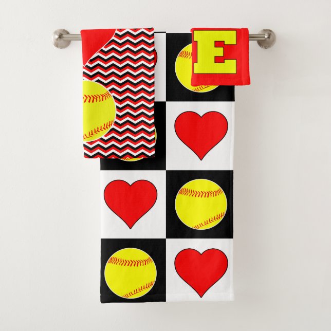 Girls Fastpech Softball Player Liebe Bad Set (Insitu)