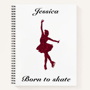 Girls Figure Skaten Notebook Notizbuch