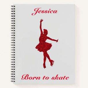 Girls Figure Skaten Notebook Notizbuch