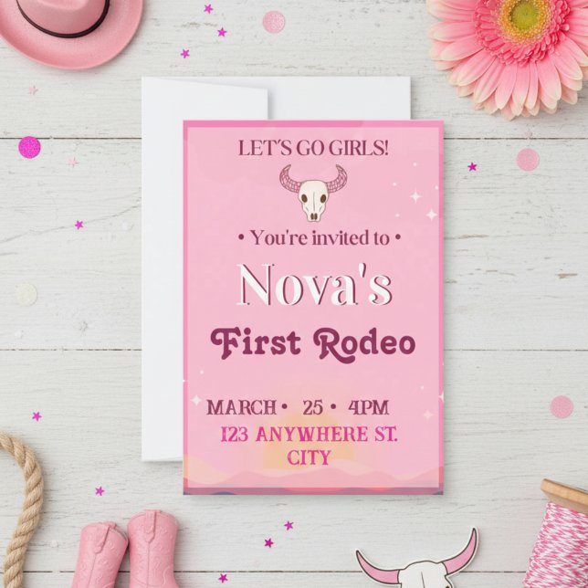 girl's first rodeo invitation einladung (Von Creator hochgeladen)