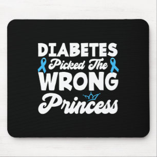 Girls Fun Diabetes hat die falsche Prinzessin T1d Mousepad