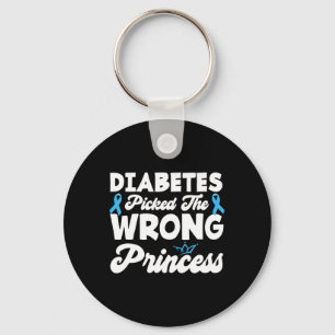 Girls Fun Diabetes hat die falsche Prinzessin T1d Schlüsselanhänger