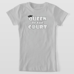 Girls' Funny Volleyball Queen of the Court Niedlic T-Shirt