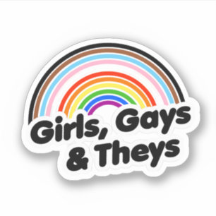 Girls Gays und Theys Aufkleber