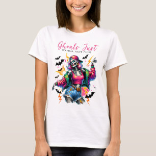 Girls Ghouls Night Out Adult Halloween-Party T-Shirt