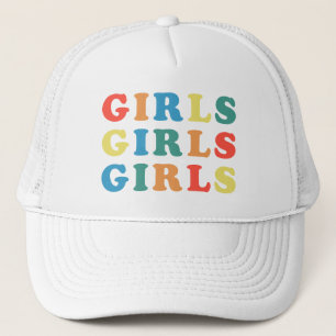 Girls Girls Feminist Zitat Truckerkappe