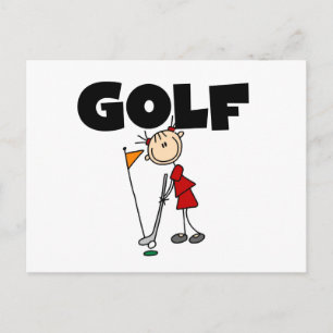 Girls GOLF Postkarte