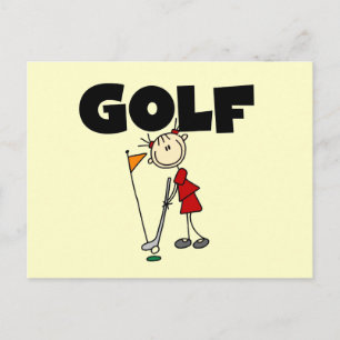 Girls GOLF Postkarte