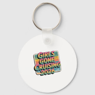 Girls Gone Cruising 2026 Postkarten-Kreuzfahrt-Url Schlüsselanhänger