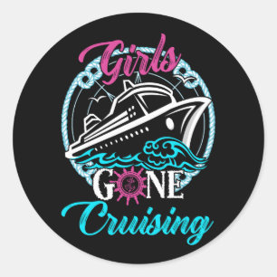 Girls Gone Cruising Cruises Lovers Bootsführer Anc Runder Aufkleber