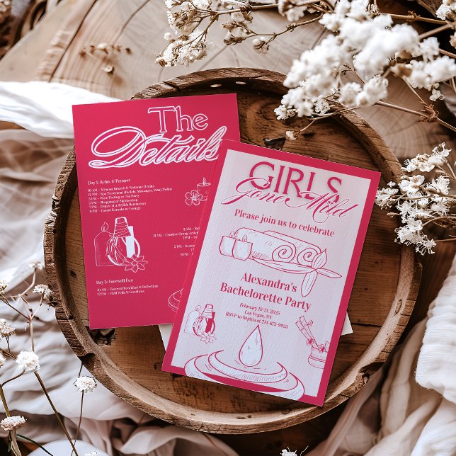 Girls Gone Mild Bachelorette Party Einladung (Von Creator hochgeladen)