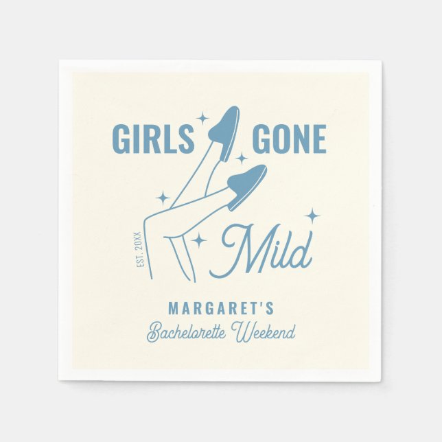 Girls Gone Mild Blue Trendy Wellness-Center Bachel Serviette (Vorderseite)