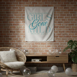 Girls Gone Mild - Custom Bachelorette Design Tapes Wandteppich