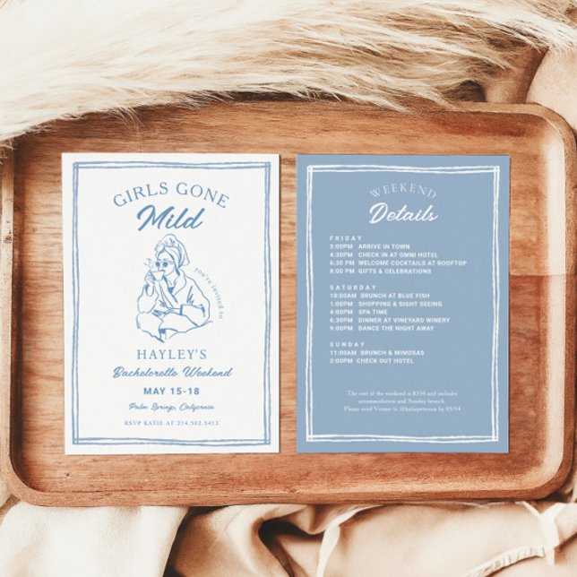 Girls Gone Mild Girls Weekend Wellness-Center Bach Einladung (Von Creator hochgeladen)