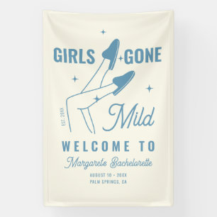 Girls Gone Mild Hand Drawn Bachelorette Willkommen Banner