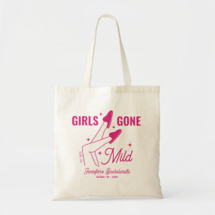 Girls Gone Mild Pink Illustration Bachelorette Tragetasche